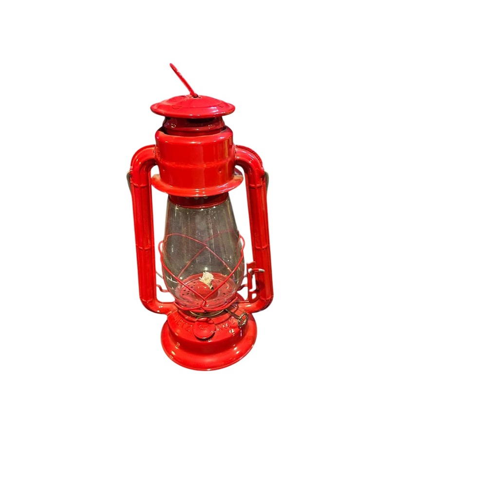 Dietz Junior Little Wizard Red Kerosene Oil Lantern Vintage Style 12 Inch